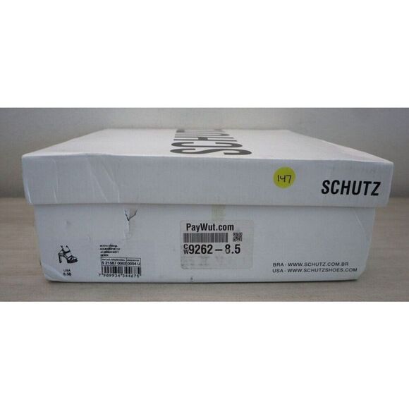 Schutz Women's Sz 8.5B Black Leather Keefa Casual Platform Sandals - Picture 12 of 12